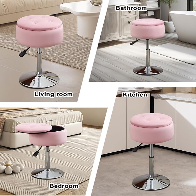 Light Pink With Chrome Base