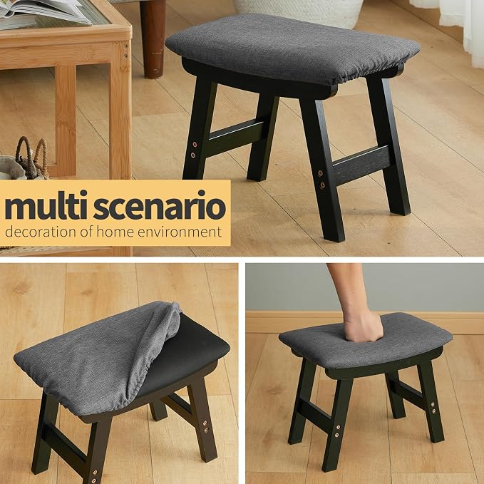 Black Legs - Gray Stool Surface