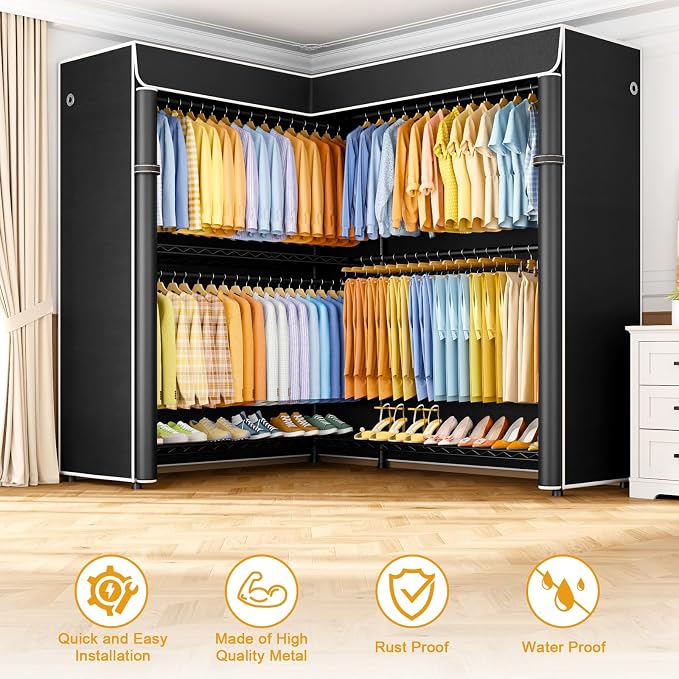 Black Rack with Black Cover