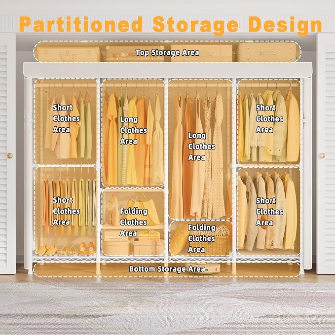 White Rack with White Cover