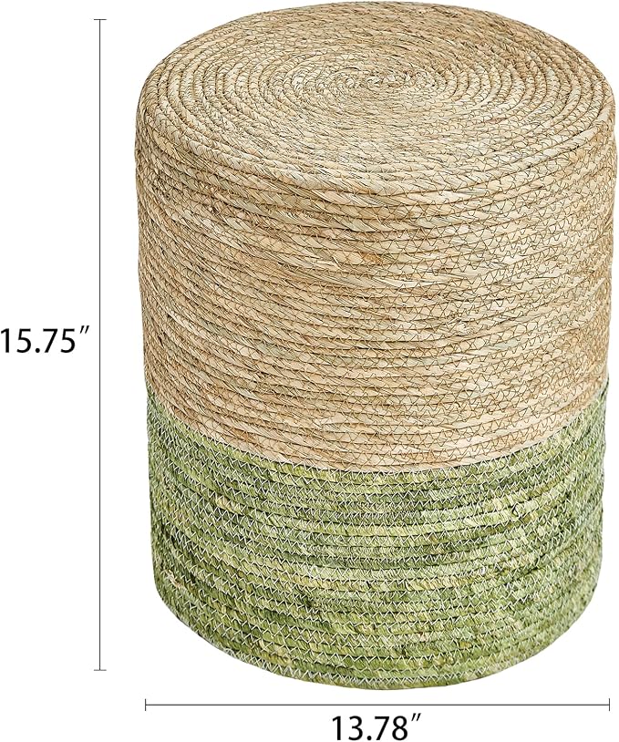 14inch Natural Cattail & Green Corn Shell