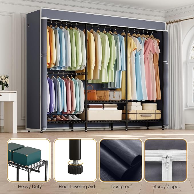 Black Rack with Grey Cover