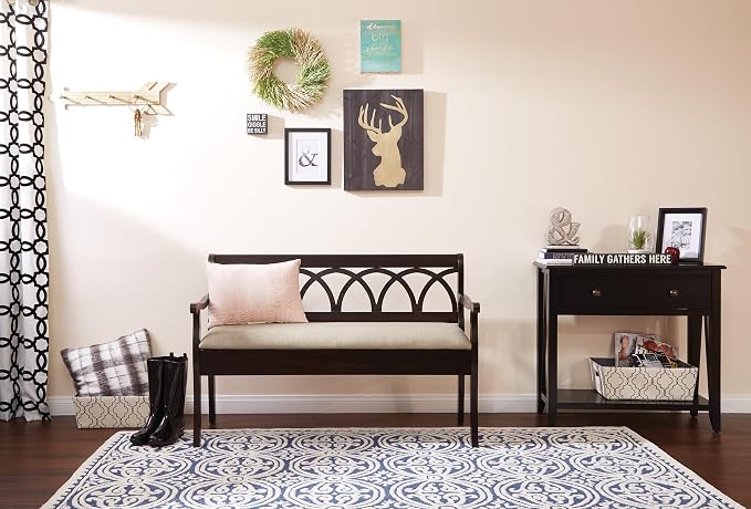 Antique Black Frame and Beige Seat