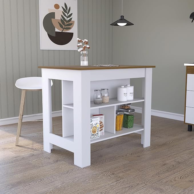 White + Walnut
