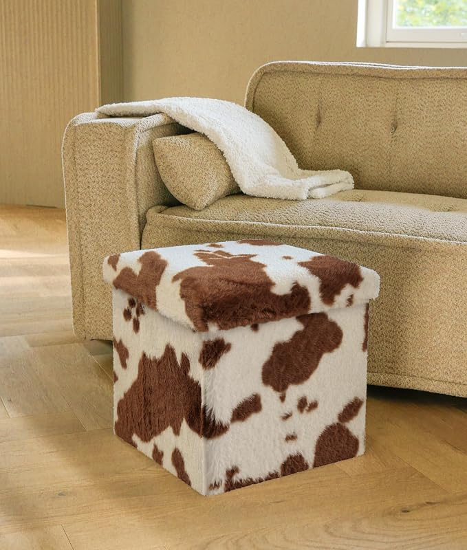 Cowhide Brown/White