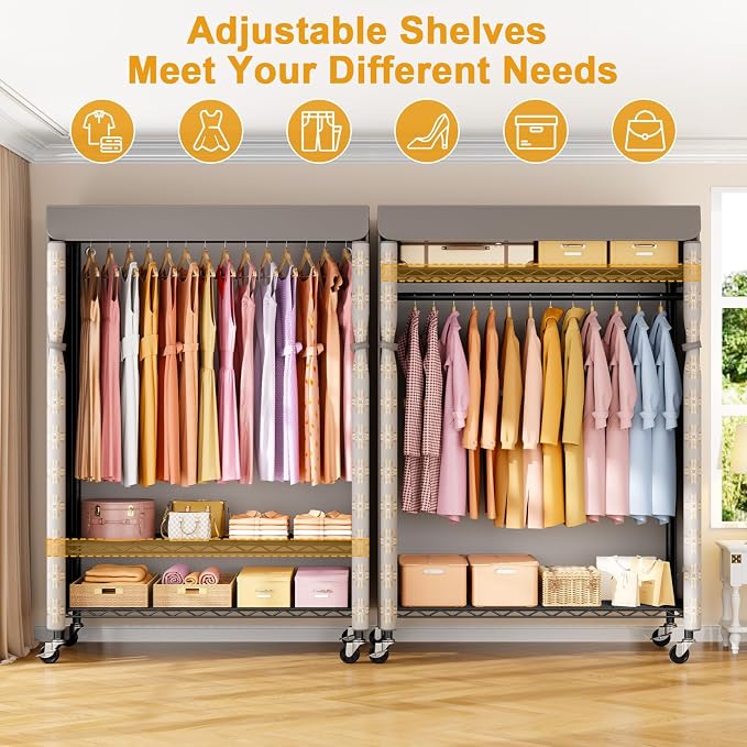Black Rack with Pattern Cover