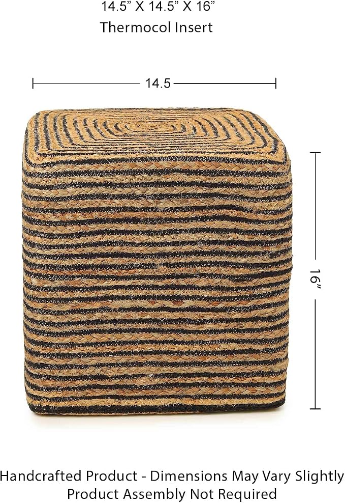 Cube Braided Natural Black - Two Pack