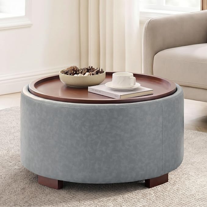 Faux Leather Grey