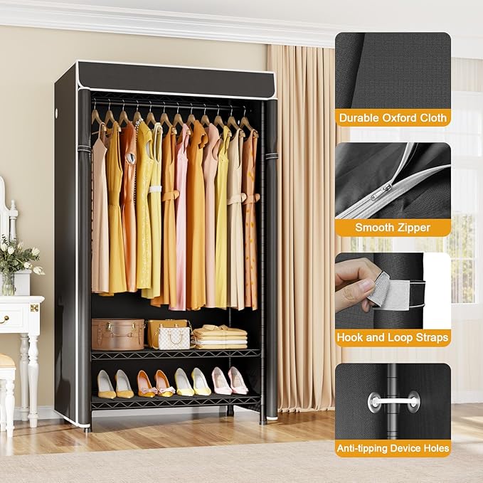 Black Rack with Black Cover