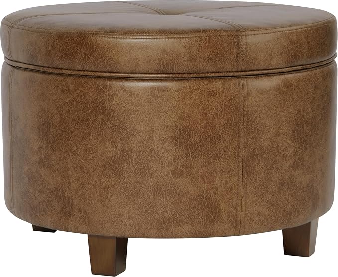 Distressed Brown Faux Leather
