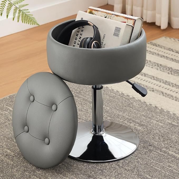 Grey With Chrome Base