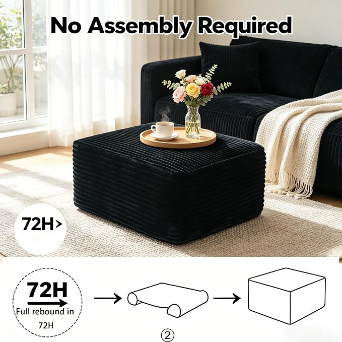 Black + Plush + Foam+spring