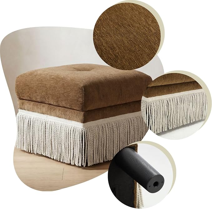 Brown Ottoman-no Storage