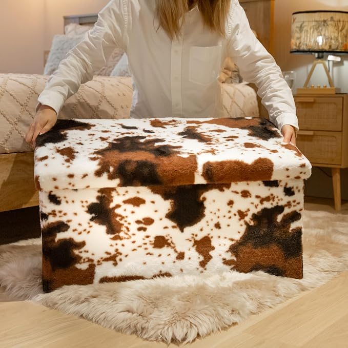 Cowhide Brown/White