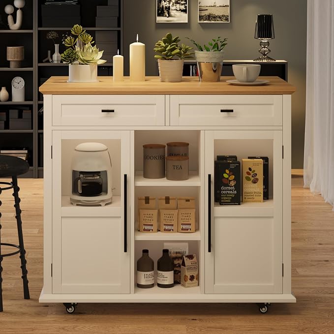 White Against Wood Color Top Panel