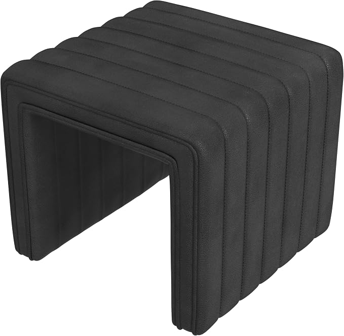 Black Faux Leather