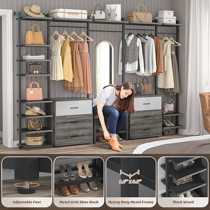 Grey Oak+Black