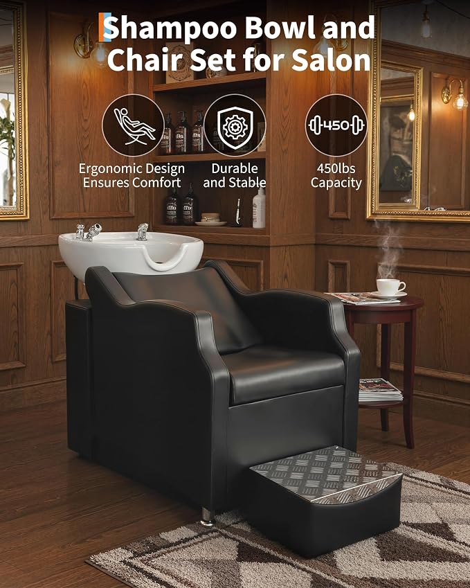 White Ceramic Shampoo Bowl