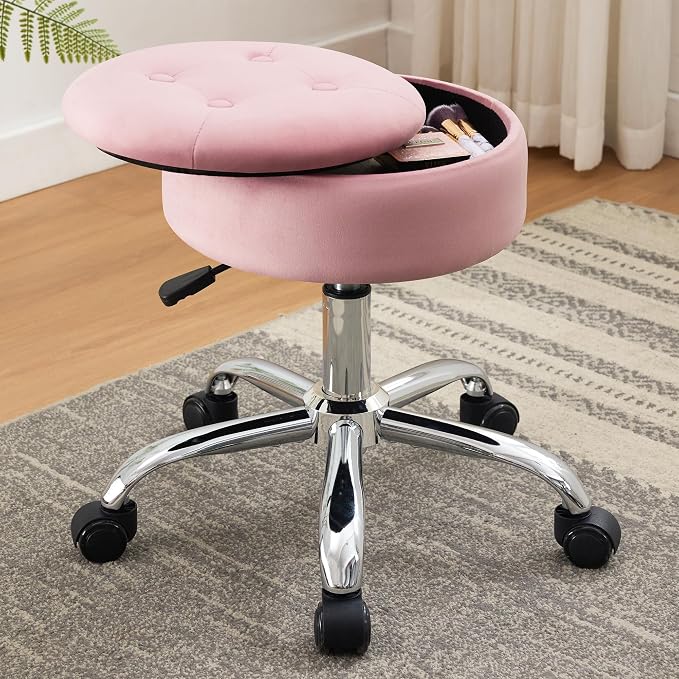 Light Pink With Storage and Wheels