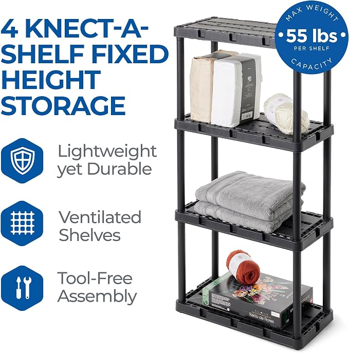 4 Shelf - Black