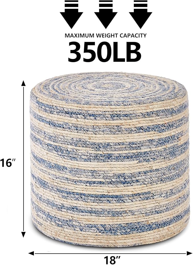18inch Natural & Blue Corn Husk