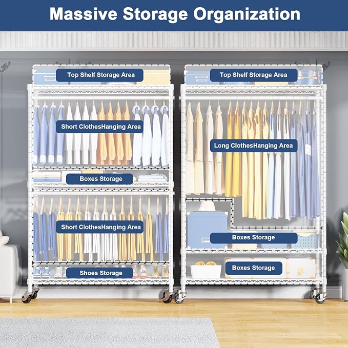 White Rack with White Cover