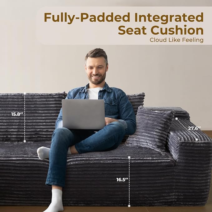 Gray,plush Corduroy