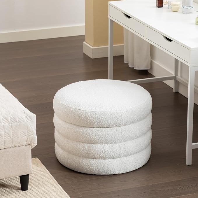 Boucle Ivory With Storage