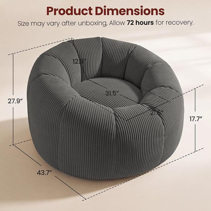 Grey-no Ottoman