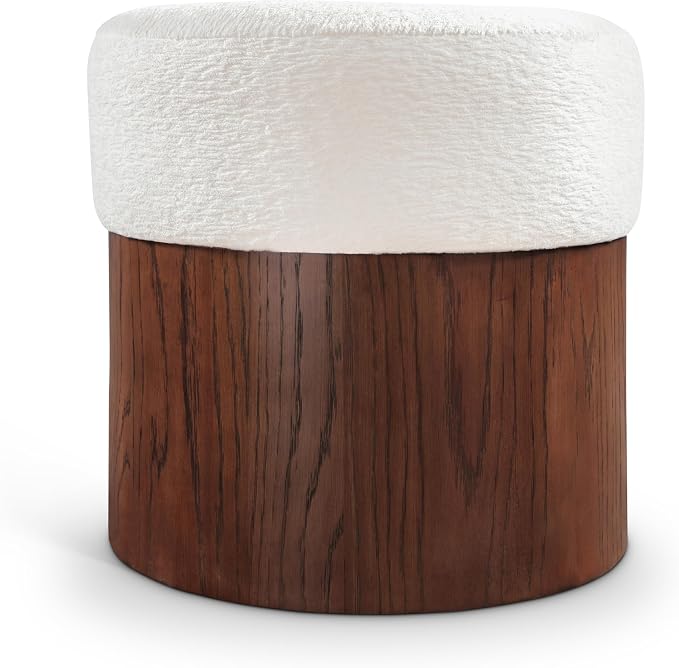 Cream / Walnut Finish
