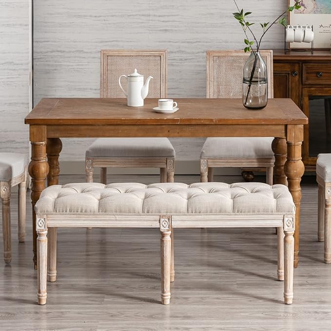 B- Dining Bench; Beige