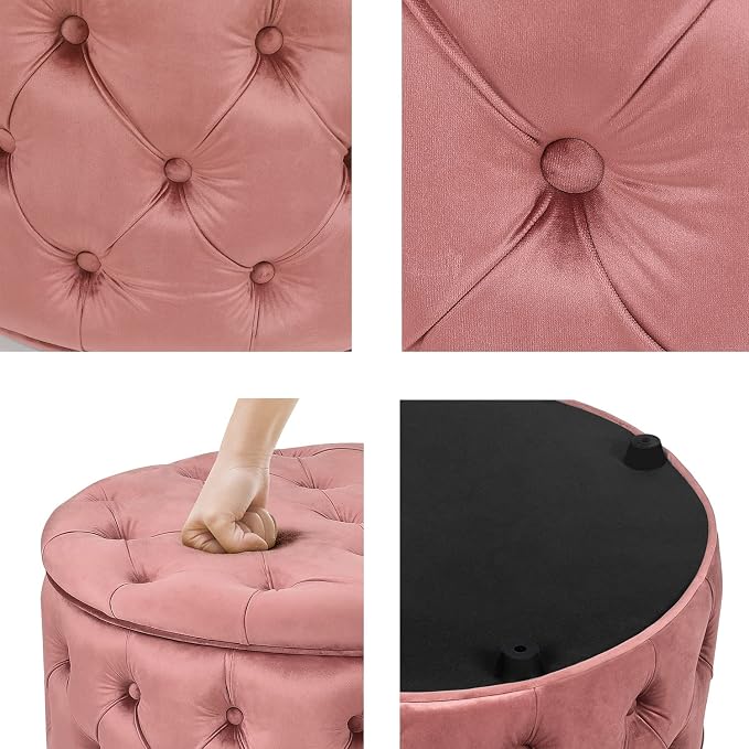 Pink Round Storage