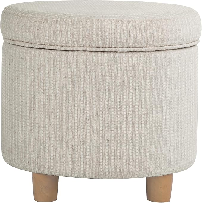 White Woven Stripe
