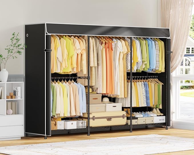 Black Rack With Black Cover