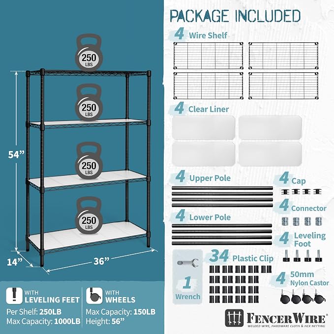 4-tier W/ Liners