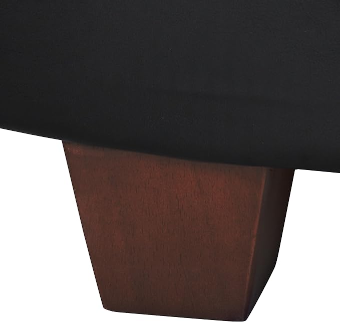 Black Faux Leather