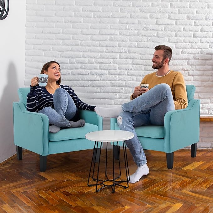 Teal Blue Linen
