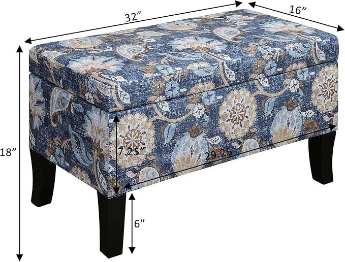 Indigo Flora Fabric