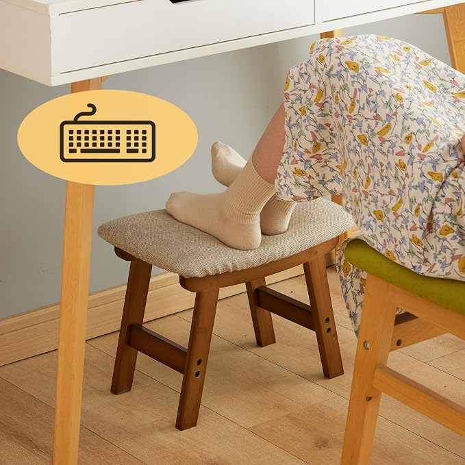 Brown Legs - Beige Stool Surface