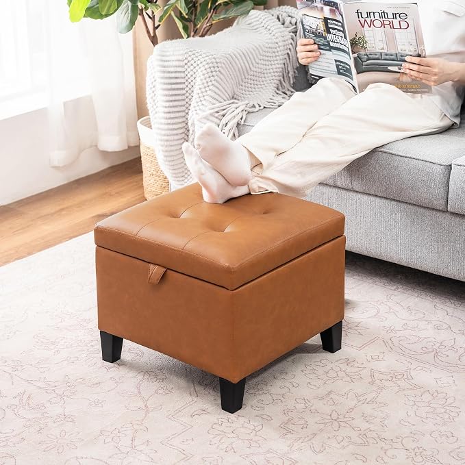 Style2 Faux Leather Brown&orange