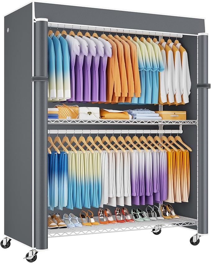 White Rack with Grey Cover