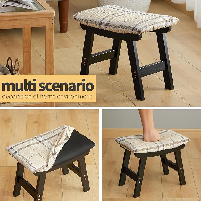 Black Legs - Stripes Stool Surface