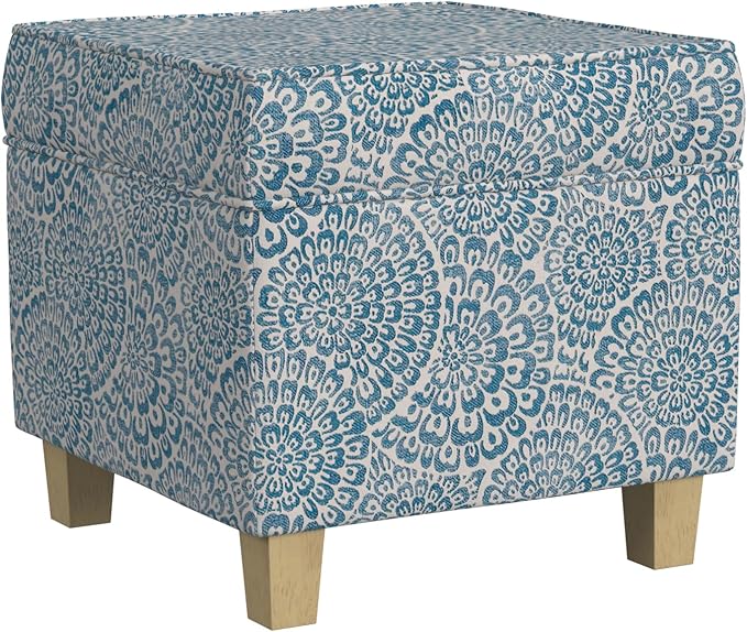 Blue and Cream Modern Floral
