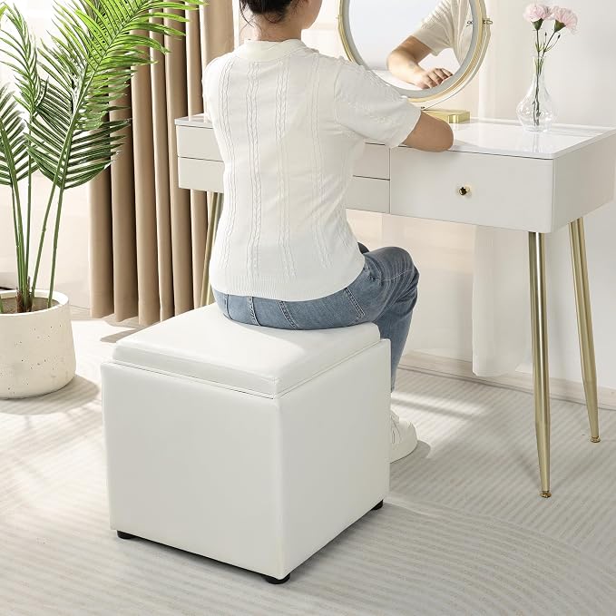 White Leather With Tray