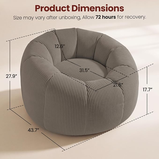 Taupe-no Ottoman