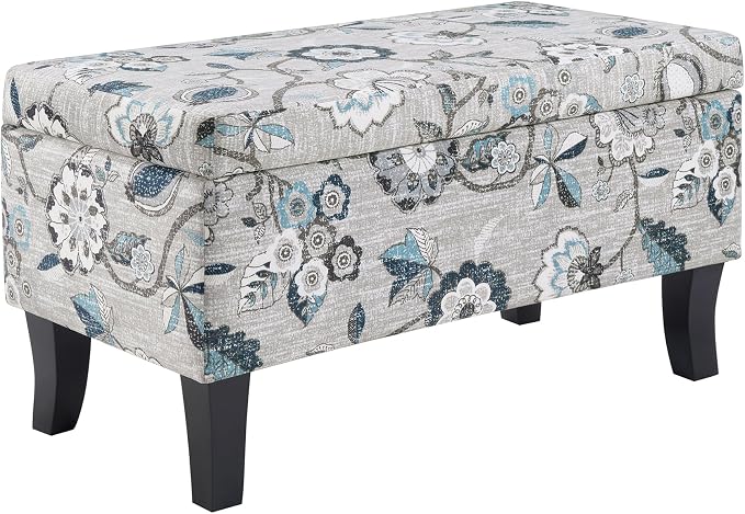 Gray Flora Fabric