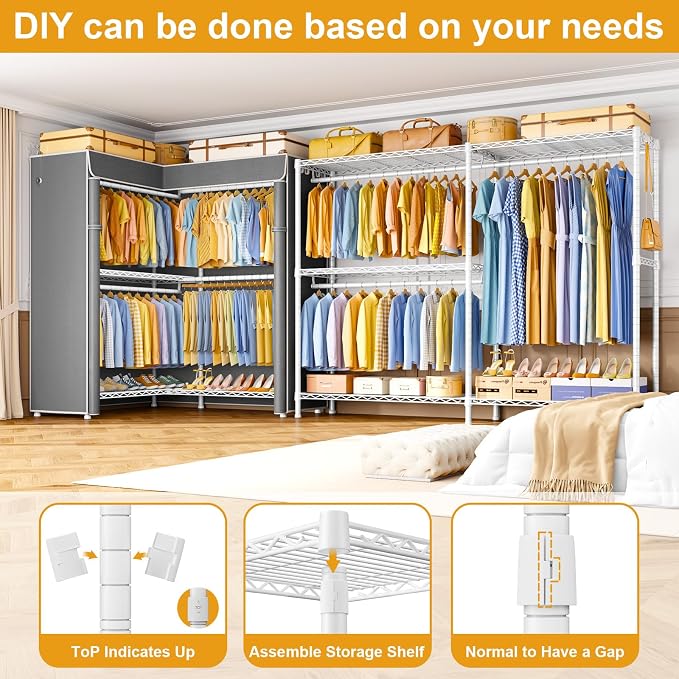 White Rack with Grey Cover