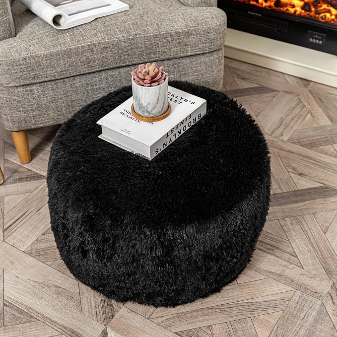 Black Pouf No Filler