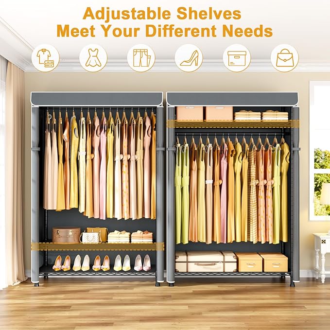 Black Rack with Gray Cover