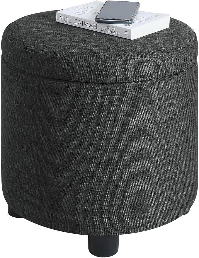 Dark Charcoal Gray Fabric